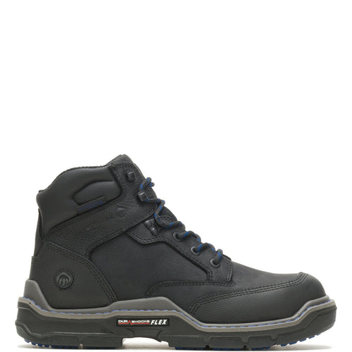 Wolverine Raider DuraShocks HD WP CarbonMax 6" Mens Black Work Boots