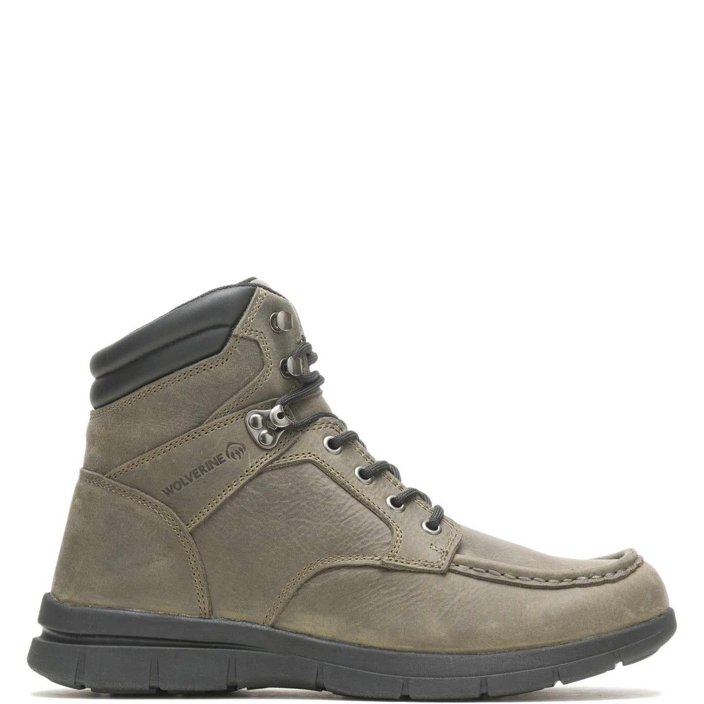 Wolverine Karlin Moc Toe 6" W880263 Mens Gray Leather Work & Safety Boots