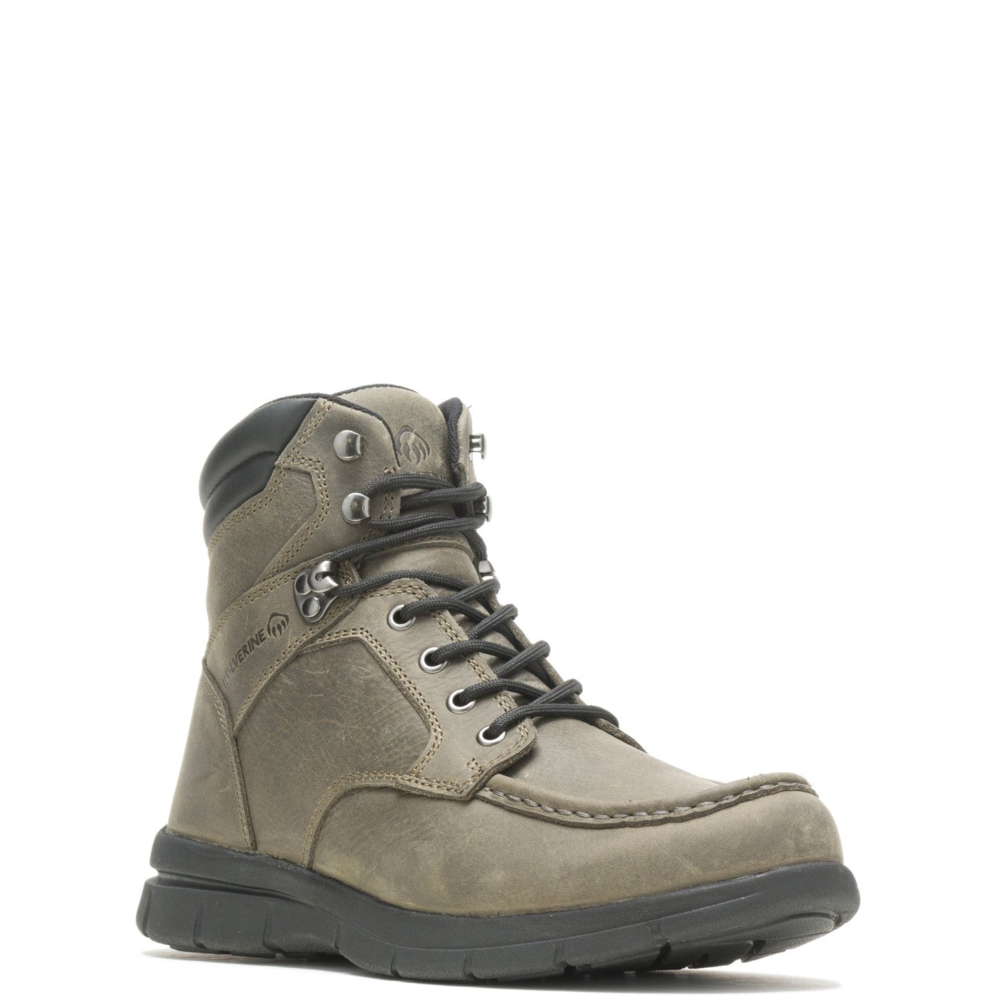 Wolverine Karlin Moc Toe 6" W880263 Mens Gray Leather Work & Safety Boots
