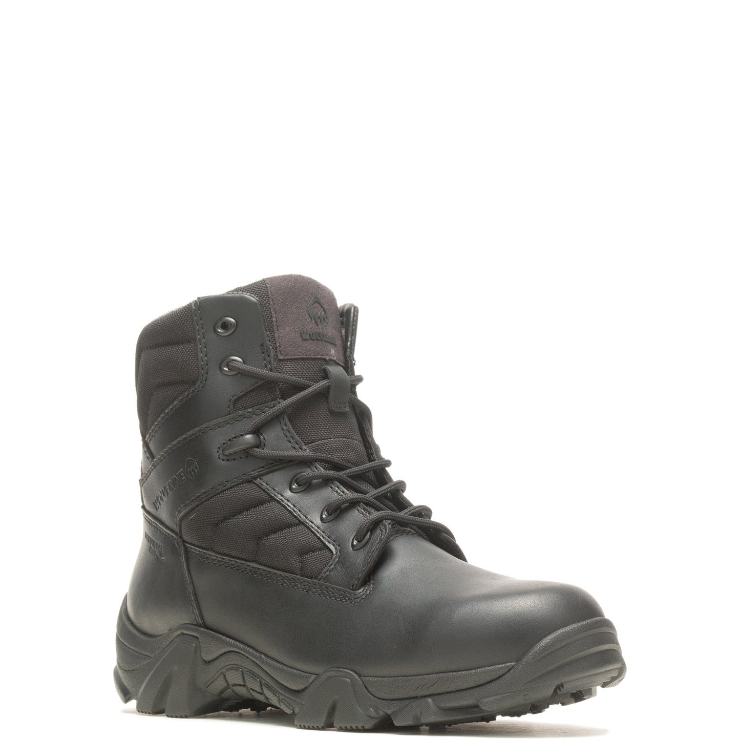 Wolverine Wilderness Tactical Waterproof 6" Mens Black Wide Tactical Boots