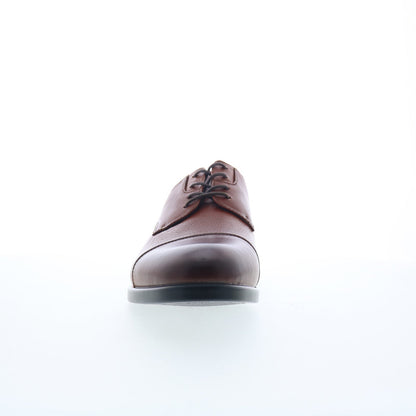 La Milano Windsor A11715 Mens Brown Oxfords & Lace Ups Cap Toe Shoes