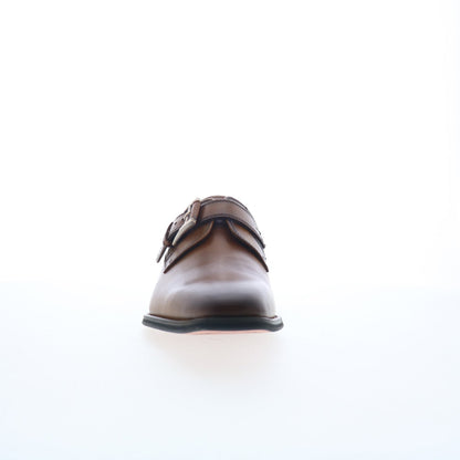 La Milano Will A11890 Mens Brown Leather Loafers & Slip Ons Casual Shoes
