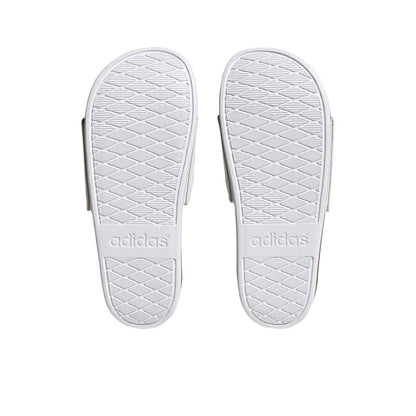 Adilette Comfort Women's Slides :Cloud White | Matte Gold