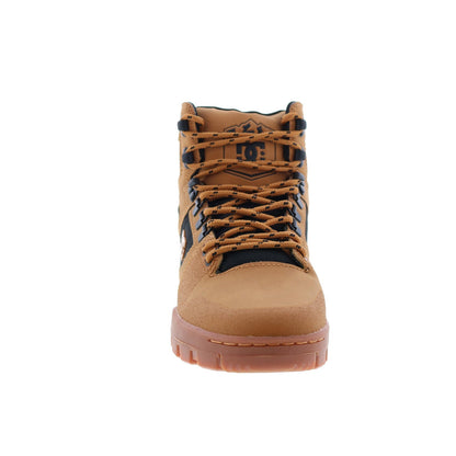 DC Pure High-Top Water Resistant Boot Mens Brown Skate Sneakers Shoes