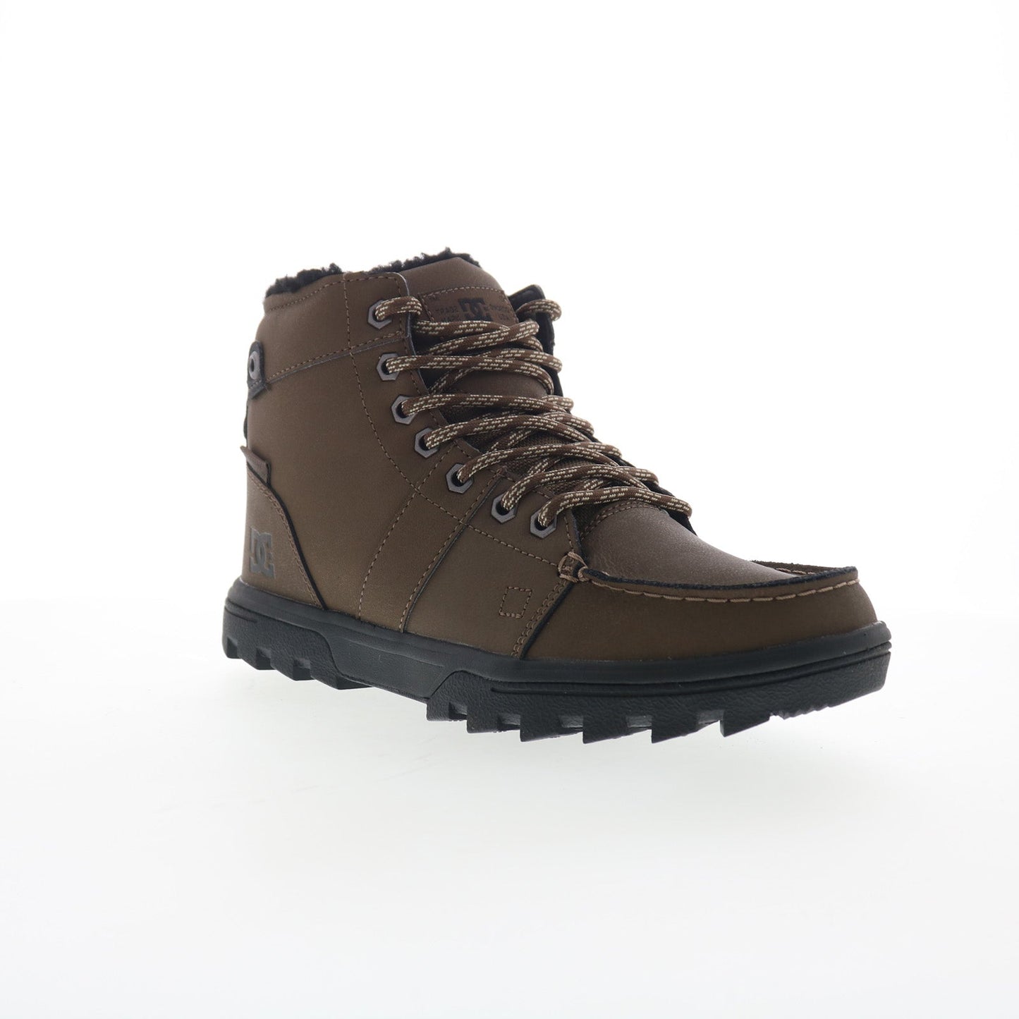 DC Woodland ADYB700042-DCC Mens Brown Leather Lace Up Casual Dress Boots