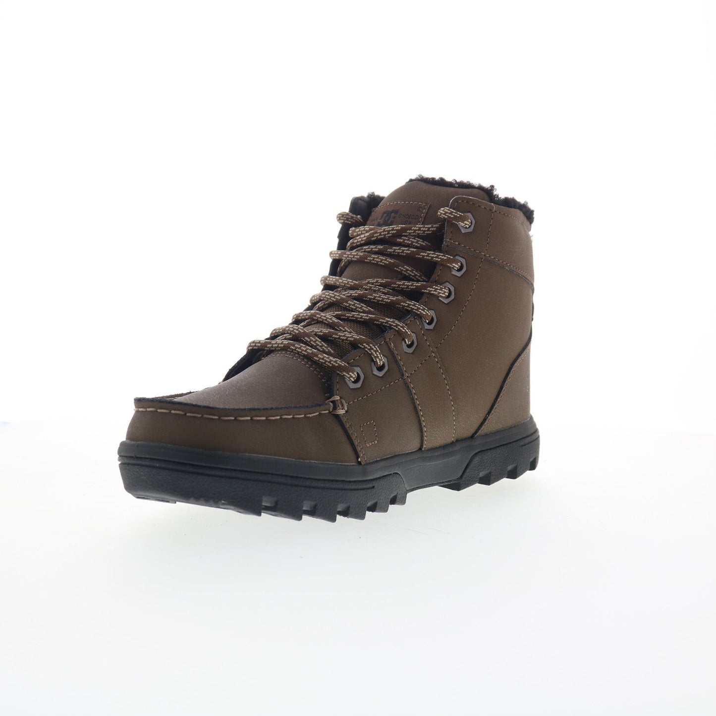 DC Woodland ADYB700042-DCC Mens Brown Leather Lace Up Casual Dress Boots