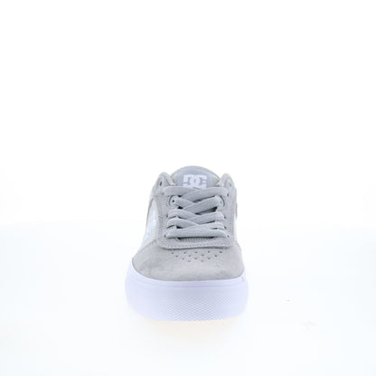 DC Teknic ADYS300763-GRW Mens Gray Suede Skate Inspired Sneakers Shoes