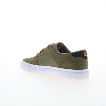 DC Teknic ADYS300763-OVC Mens Green Suede Skate Inspired Sneakers Shoes