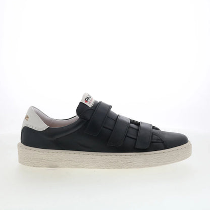 Pajar Barro 75219 Mens Black Leather Strap Lifestyle Sneakers Shoes