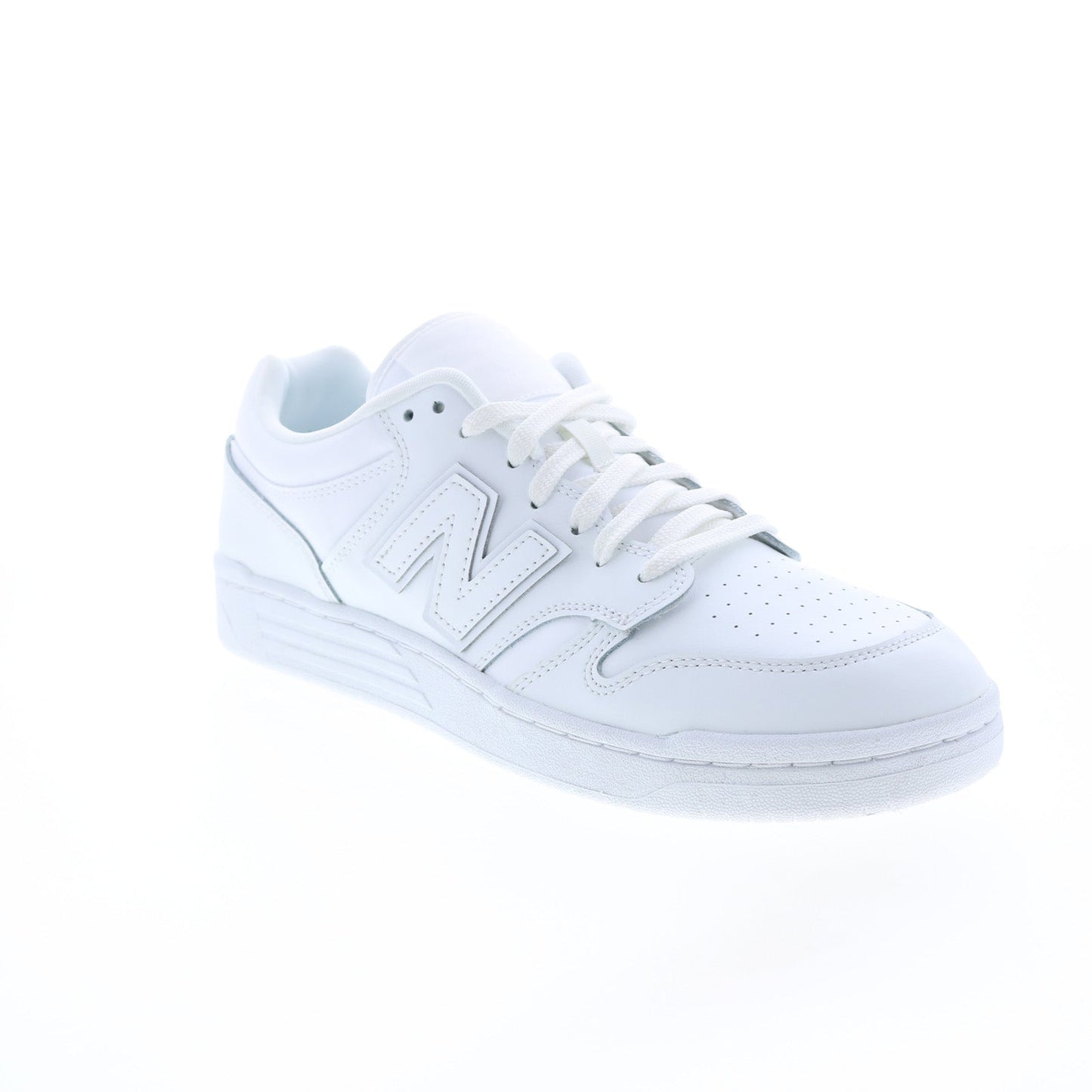 New Balance 480 BB480L3W Mens White Leather Lifestyle Sneakers Shoes