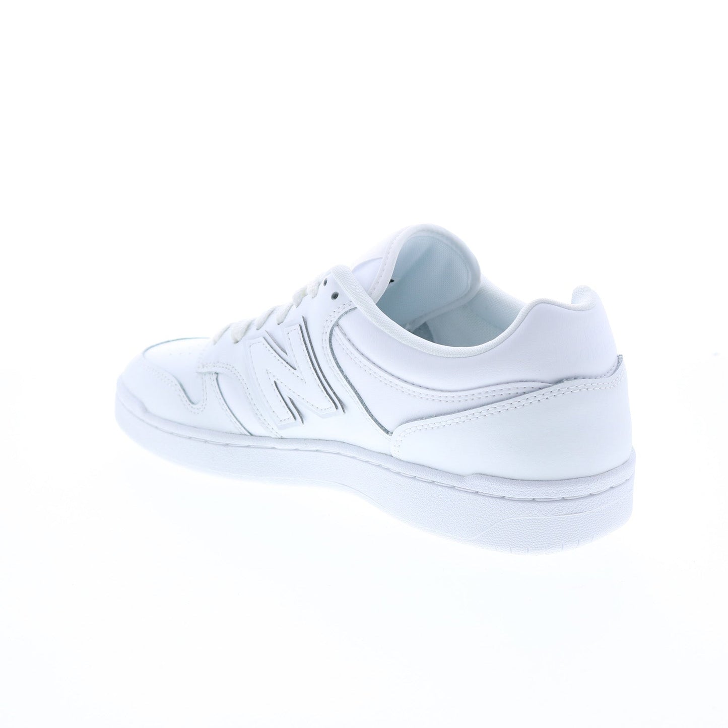 New Balance 480 BB480L3W Mens White Leather Lifestyle Sneakers Shoes