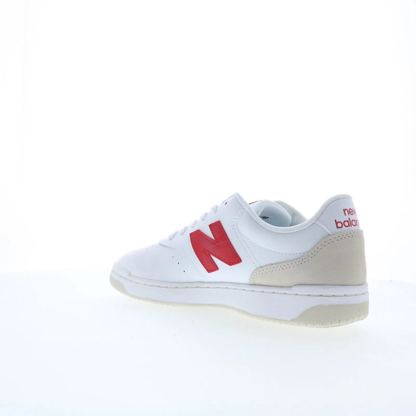 New Balance BB80 BB80RTB Mens White Leather Lace Up Lifestyle Sneakers Shoes