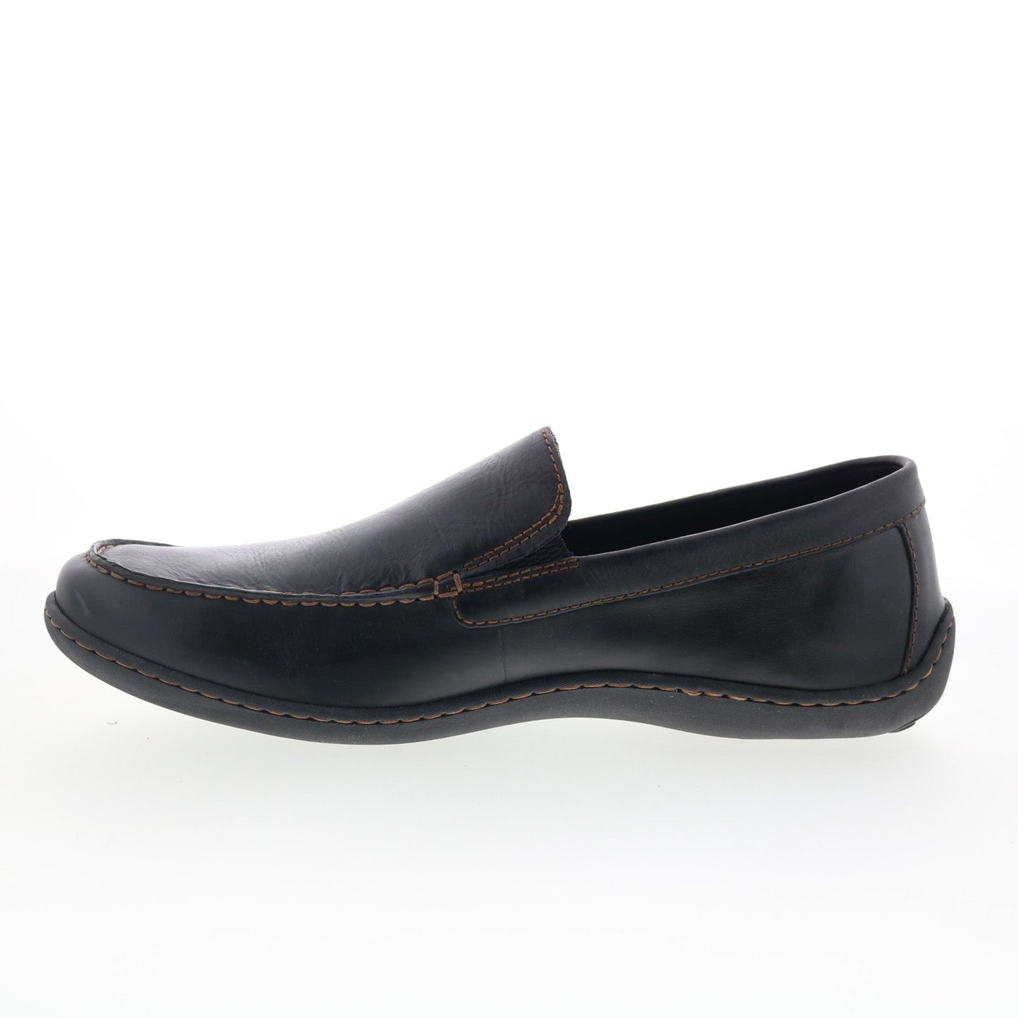 Born Caleb BM0008003 Mens Black Leather Loafers & Slip Ons Casual Shoes