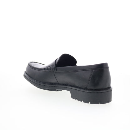 Born Langley BM0018703 Mens Black Leather Loafers & Slip Ons Penny Shoes