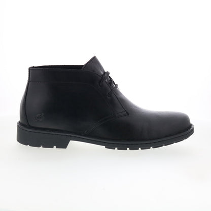 Born Lincoln BM0019503 Mens Black Leather Lace Up Chukkas Boots