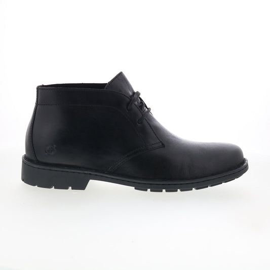 Born Lincoln BM0019503 Mens Black Leather Lace Up Chukkas Boots
