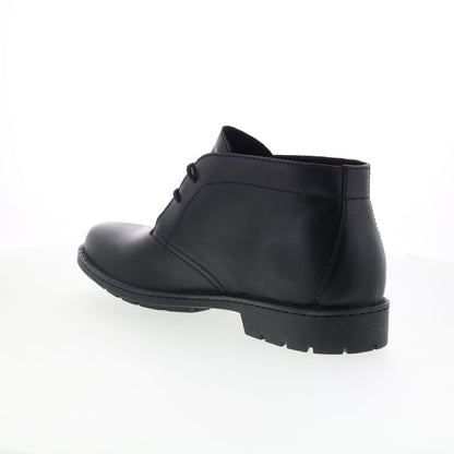 Born Lincoln BM0019503 Mens Black Leather Lace Up Chukkas Boots