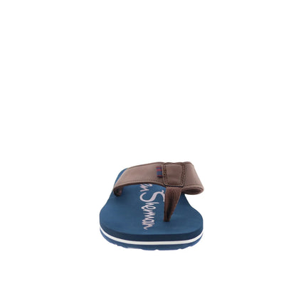 Ben Sherman Crosswell BSMCROSSV-4953 Mens Blue Flip-Flops Sandals Shoes