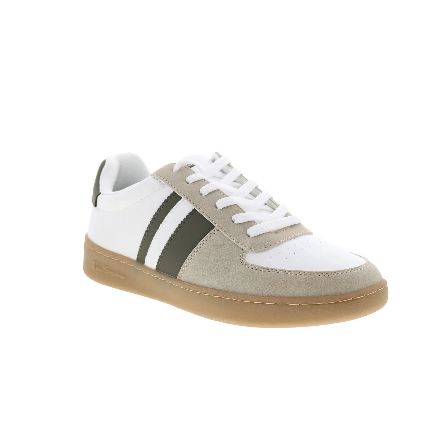Ben Sherman Hyde BSMHYDV-1624 Mens White Lace Up Lifestyle Sneakers Shoes