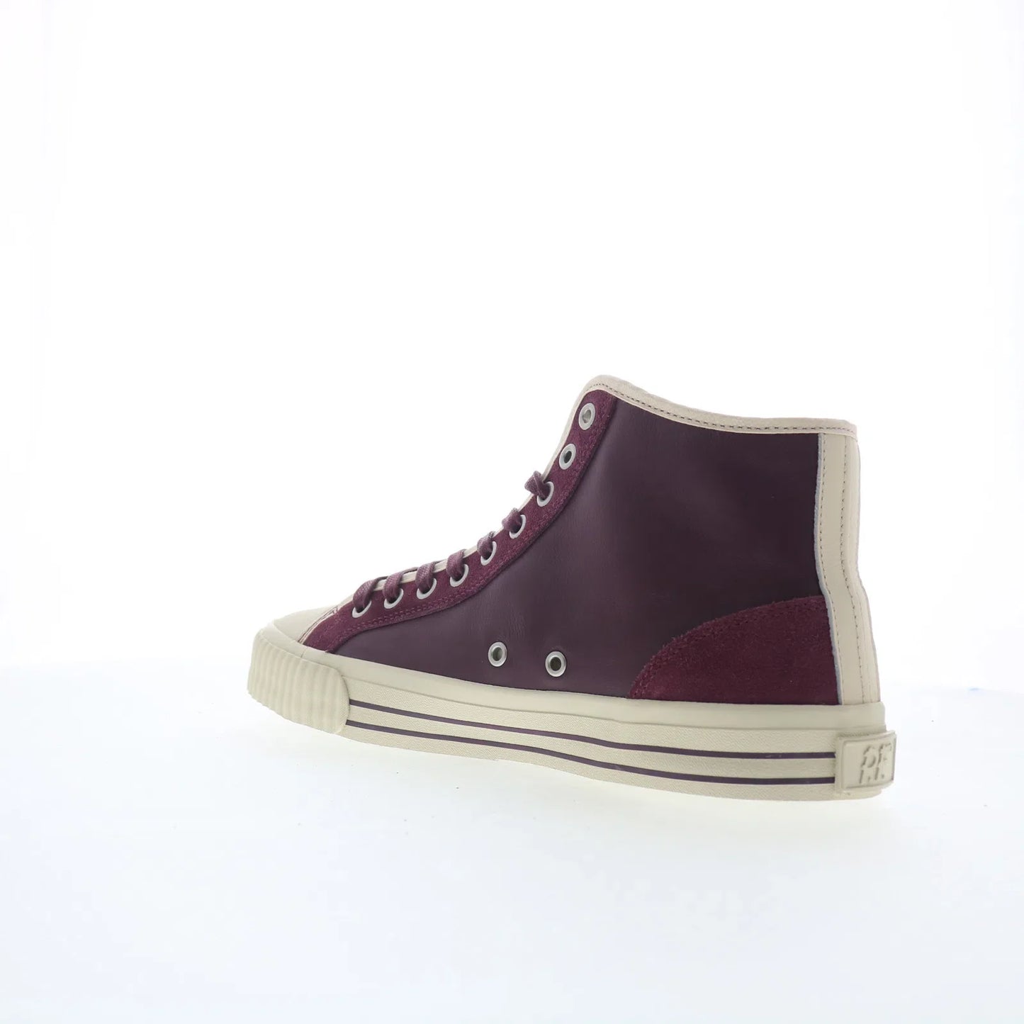 PF Flyers Center HI Vintage Mens Red Leather Lifestyle Sneakers Shoes