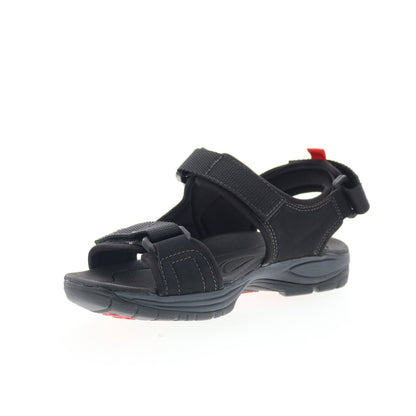 Dunham Nolan Water Friendly CH9116 Mens Black Leather Sport Sandals Shoes