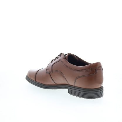 Rockport Taylor Cap Toe Mens Brown Wide Oxfords & Lace Ups Cap Toe Shoes