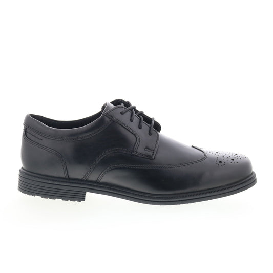 Rockport Taylor Wingtip Mens Black Wide Oxfords Wingtip & Brogue Shoes