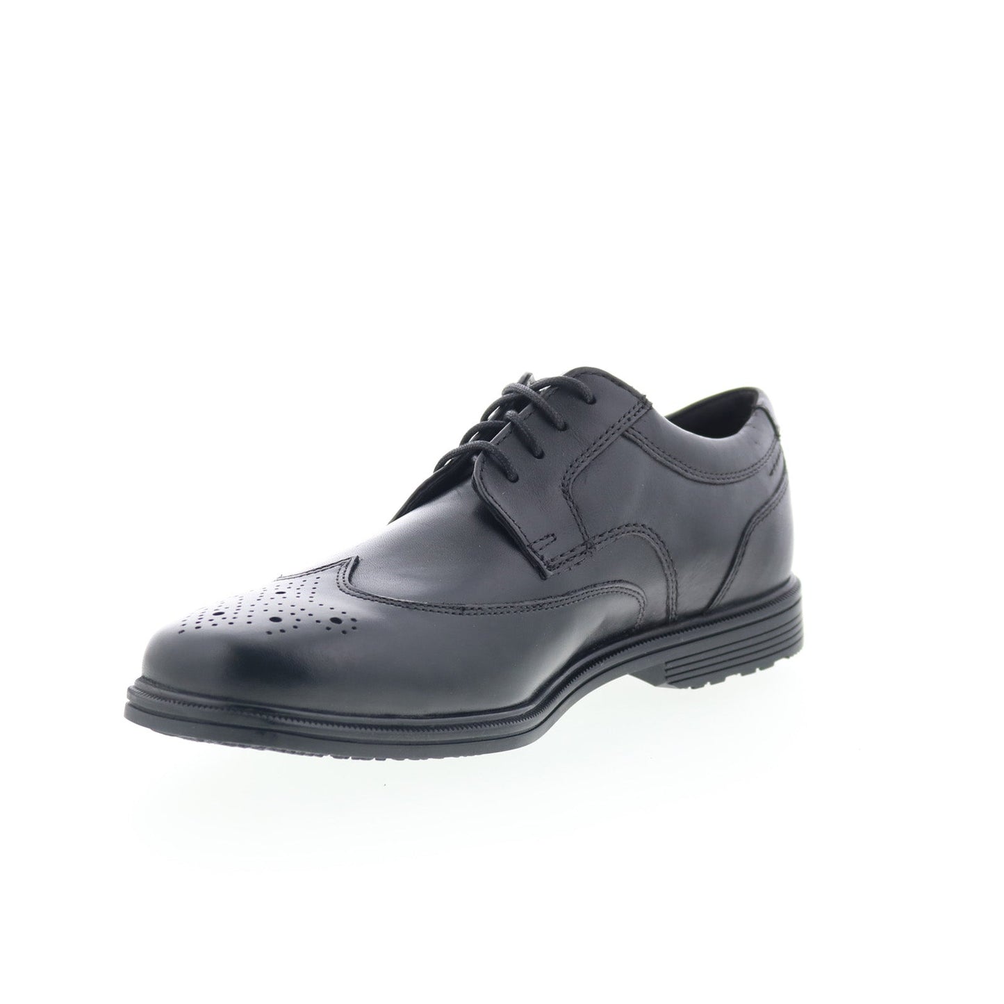 Rockport Taylor Wingtip Mens Black Wide Oxfords Wingtip & Brogue Shoes