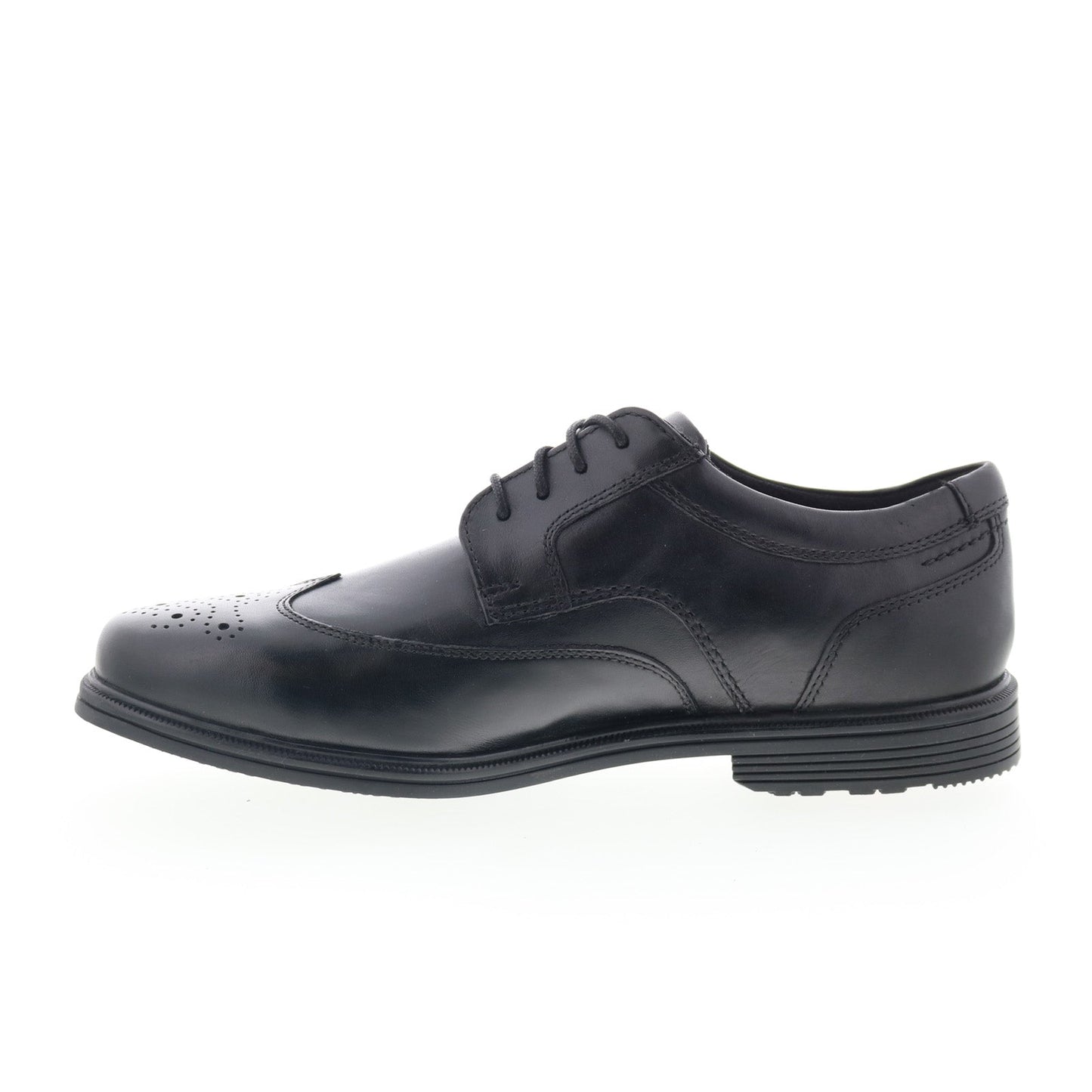 Rockport Taylor Wingtip Mens Black Wide Oxfords Wingtip & Brogue Shoes