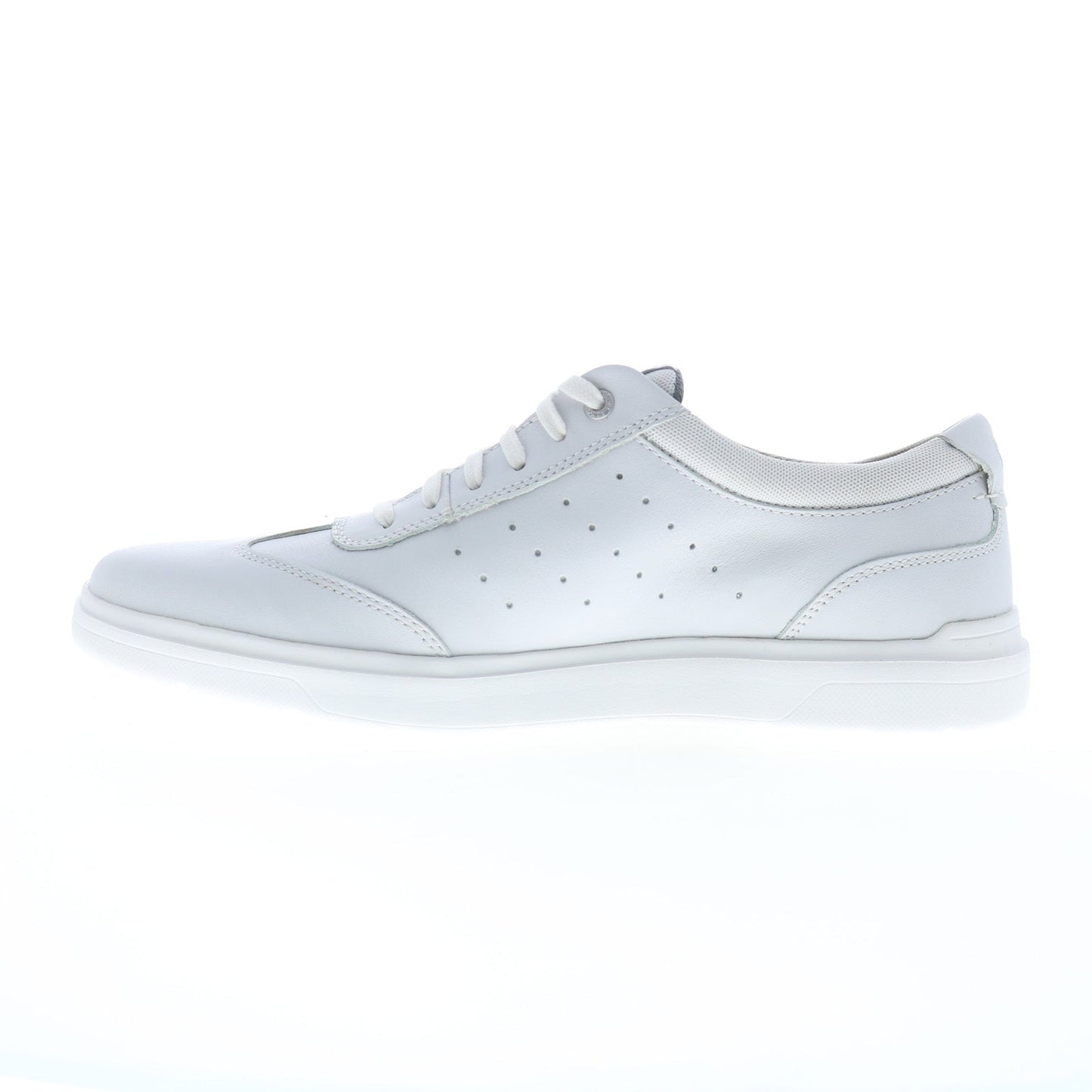 Rockport Total Motion Court T-Toe Mens White Lifestyle Sneakers Shoes