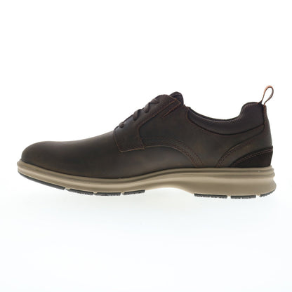 Rockport Total Motion City Plain Toe Mens Brown Wide Oxfords Plain Toe Shoes