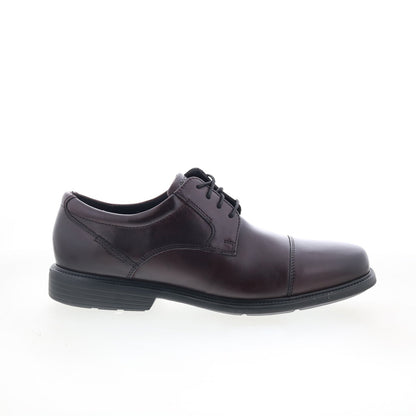 Rockport Charles Road Cap Toe CJ5032 Mens Burgundy Oxfords Cap Toe Shoes