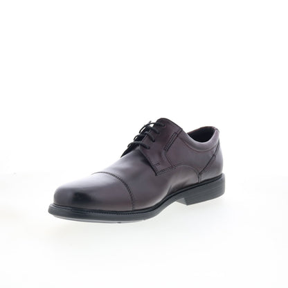 Rockport Charles Road Cap Toe CJ5032 Mens Burgundy Oxfords Cap Toe Shoes