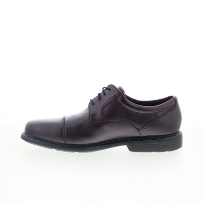 Rockport Charles Road Cap Toe CJ5032 Mens Burgundy Oxfords Cap Toe Shoes