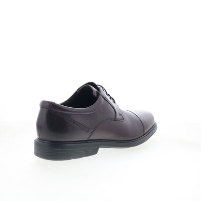 Rockport Charles Road Cap Toe Mens Burgundy Wide Oxfords & Lace Ups Shoes