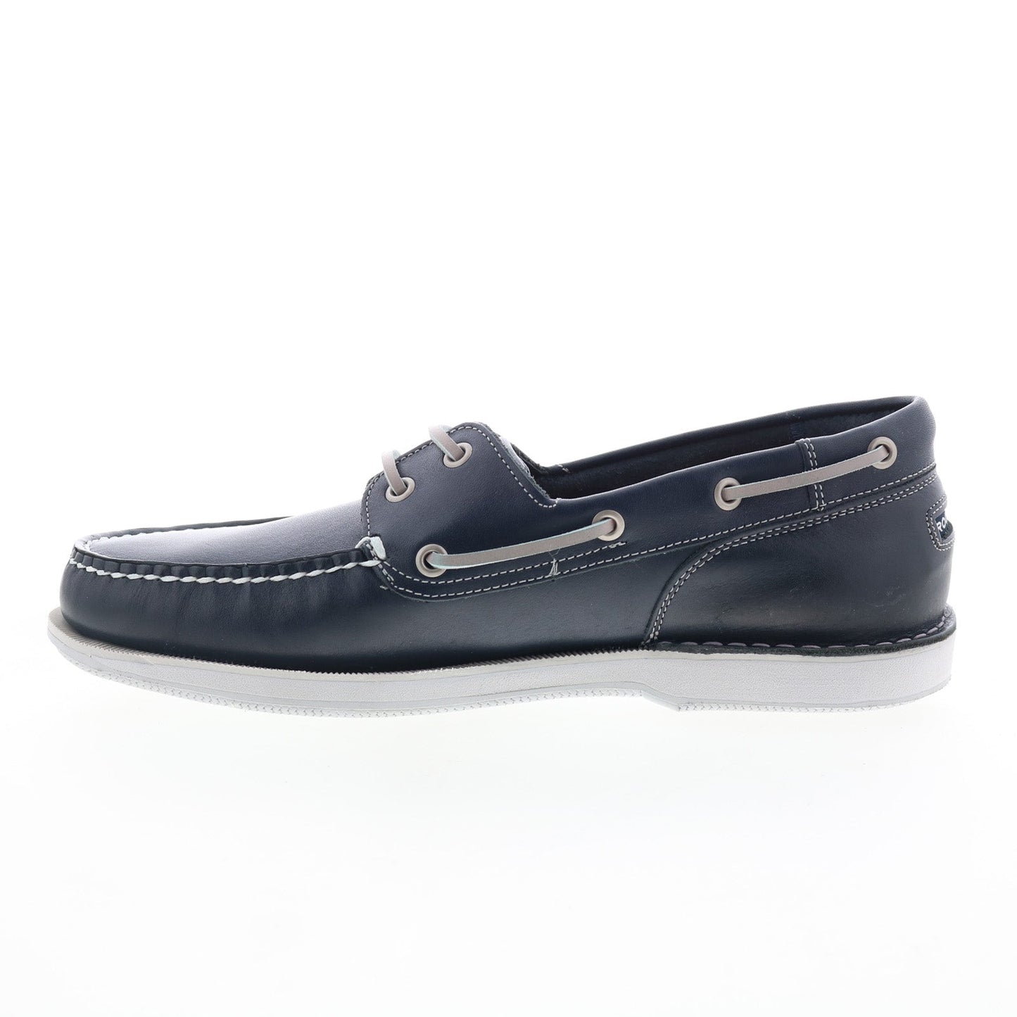 Rockport Perth CI8402 Mens Blue Wide Leather Loafers & Slip Ons Boat Shoes