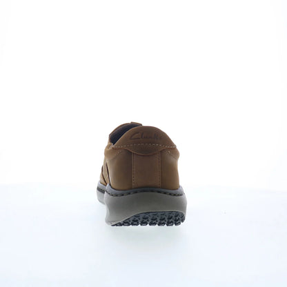 Clarks Pro Lace Mens Brown Wide Loafers & Slip Ons Casual Shoes