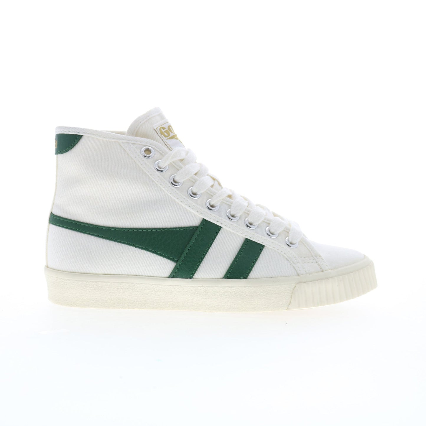 Gola Tennis Mark Cox High CLB093 Womens White Canvas Lifestyle Sneakers Shoes