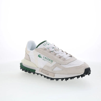 Lacoste Elite Active 1262 SMA Mens White Suede Lifestyle Sneakers Shoes