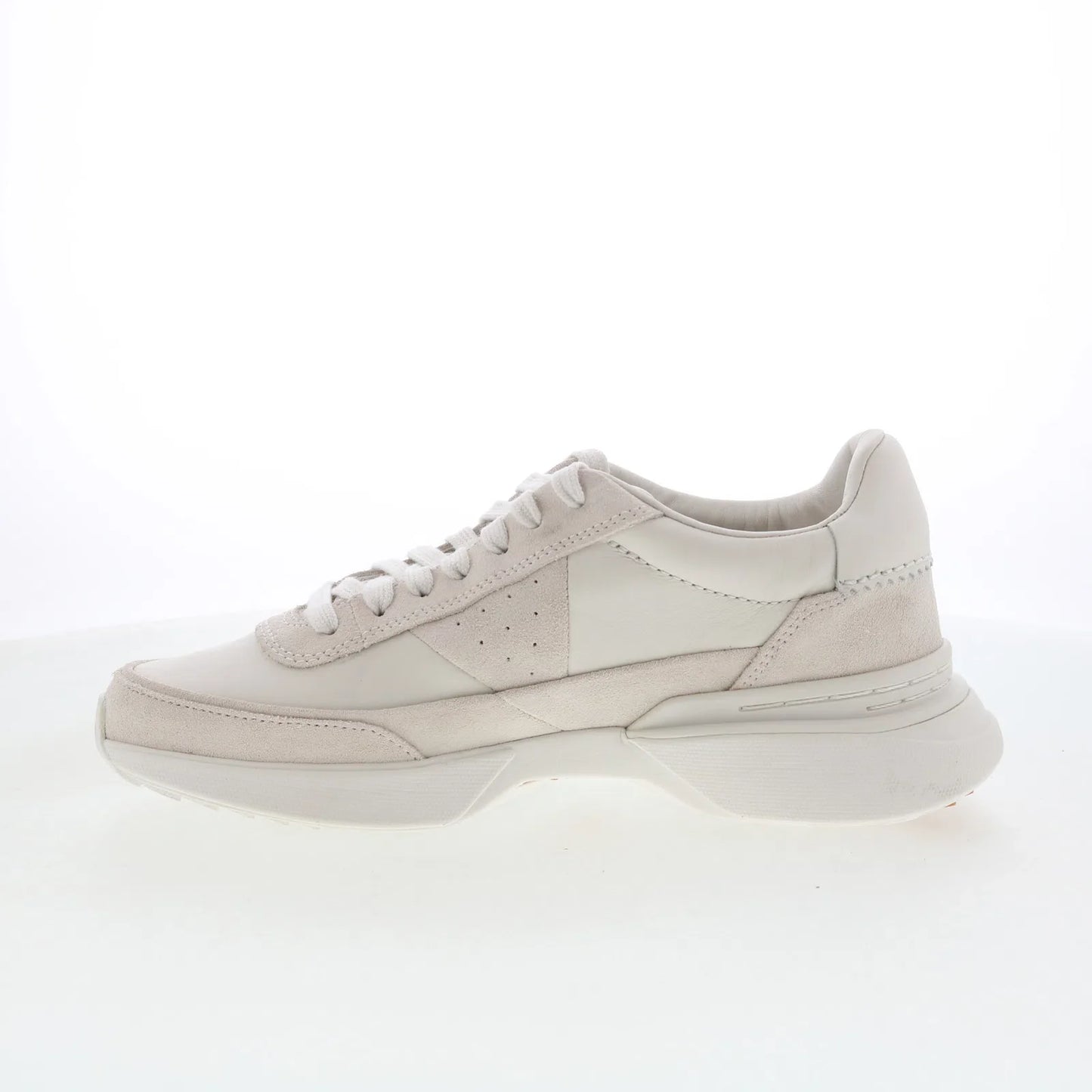 Clarks Craft Pace 26179691 Mens White Leather Lifestyle Sneakers Shoes