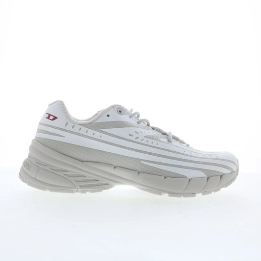 Diesel D-Airspeed Low Mens Silver Synthetic Lace Up Athletic Running Shoes