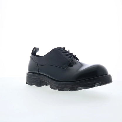Diesel D-Hammer Sh Mens Black Leather Oxfords & Lace Ups Plain Toe Shoes