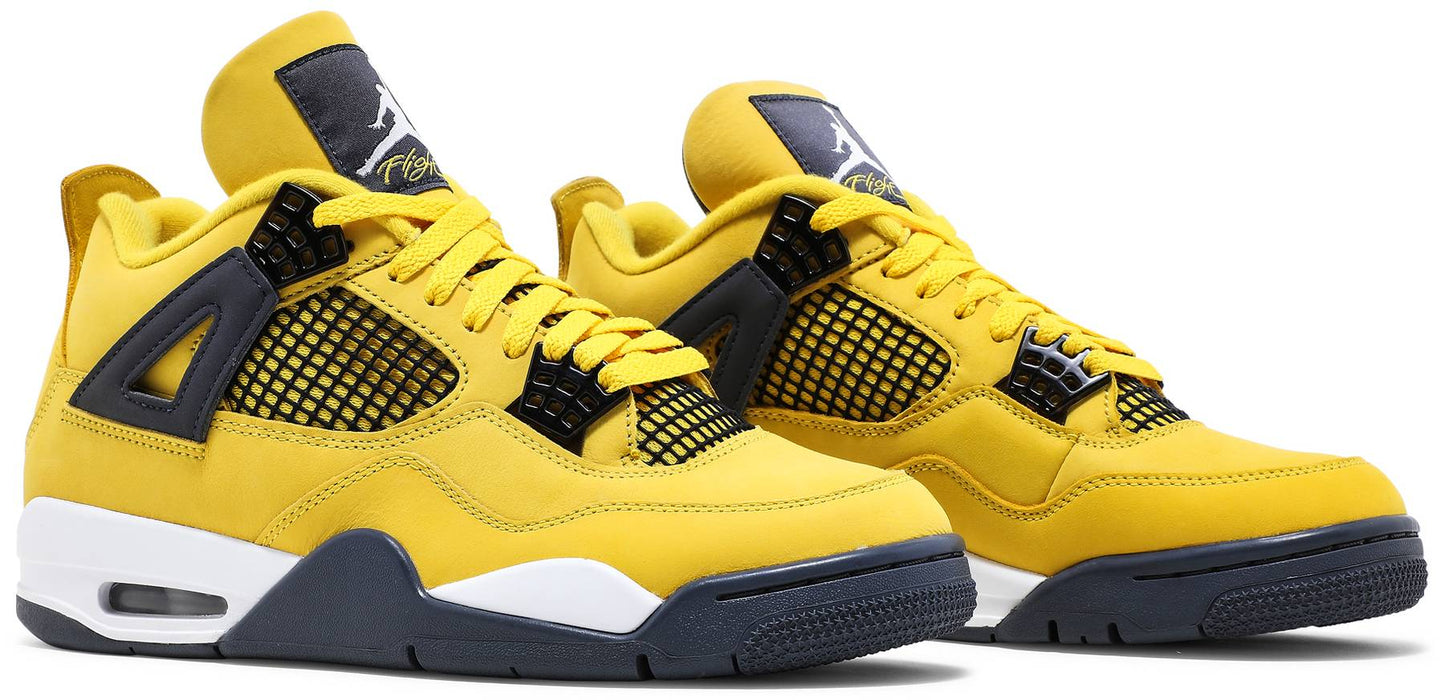 Nike Mens Air Jordan 4 Retro Sneakers - 'Lightning' 2021