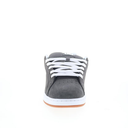 DC Gaveler DC01704020-GRYWHT Mens Gray Suede Skate Inspired Sneakers Shoes