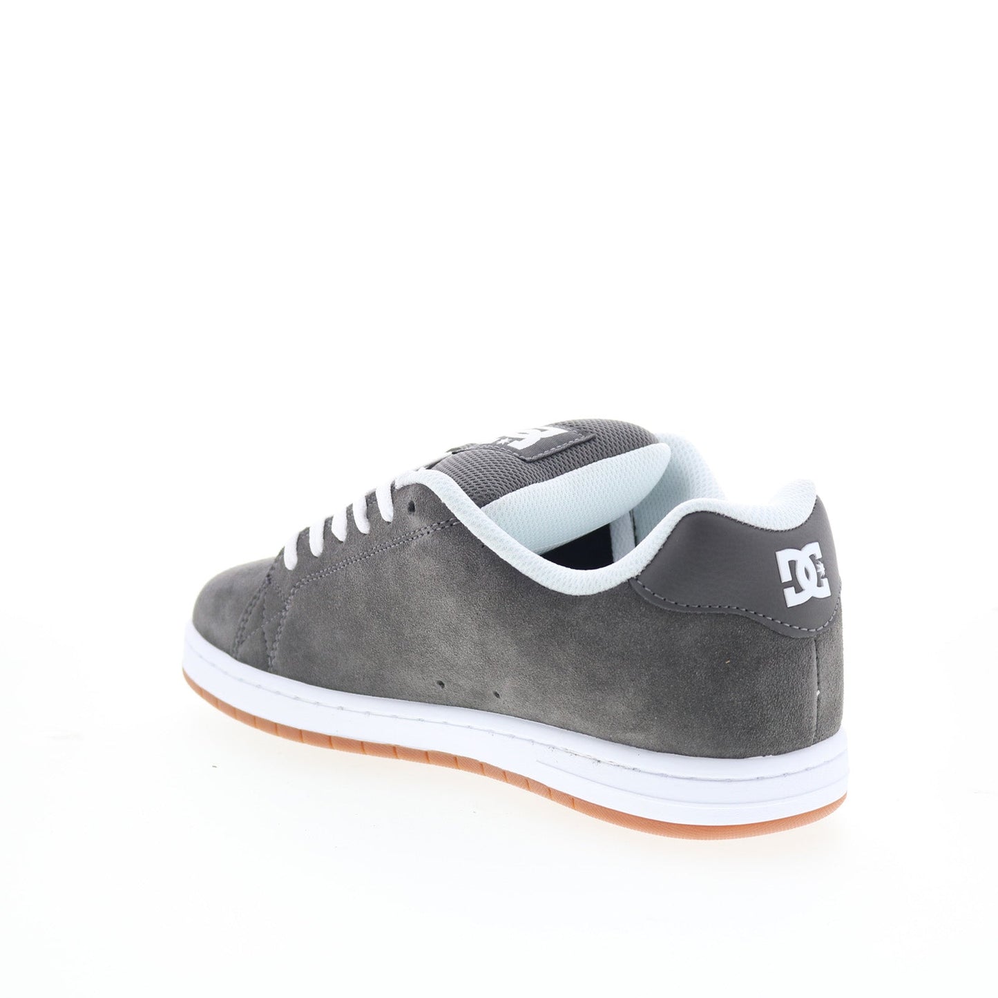 DC Gaveler DC01704020-GRYWHT Mens Gray Suede Skate Inspired Sneakers Shoes