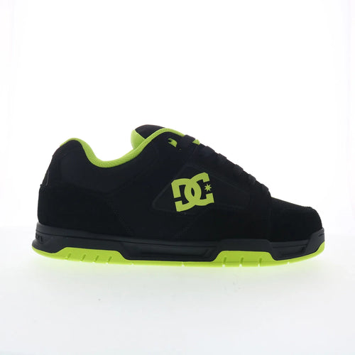 DC Coiler DC03011002-BLKLIM Mens Black Nubuck Skate Inspired Sneakers Shoes