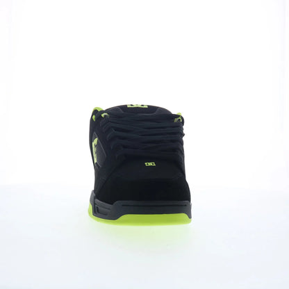 DC Coiler DC03011002-BLKLIM Mens Black Nubuck Skate Inspired Sneakers Shoes
