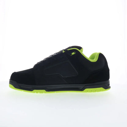 DC Coiler DC03011002-BLKLIM Mens Black Nubuck Skate Inspired Sneakers Shoes