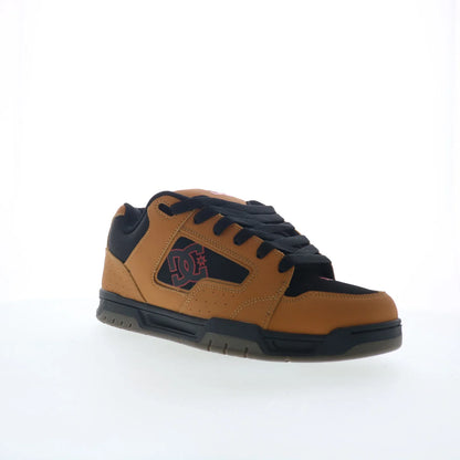 DC Coiler DC03011210-WHEBLK Mens Brown Skate Inspired Sneakers Shoes