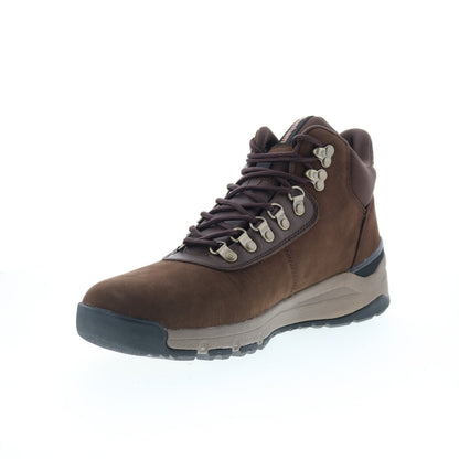 Dunham Alpine WP Lace Up Mid Mens Brown Extra Wide 4E Casual Dress Boots